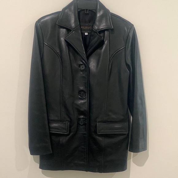 Women’s Michael Lawrence Cow Hide leather jacket.